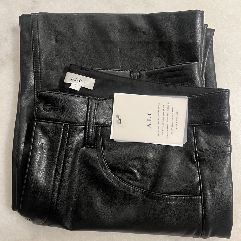 A.L.C Women's. Freddie Faux Leather Pants NWT